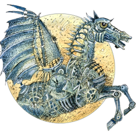 Стимпанк конь