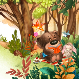 Иллюстрации к стихам Инны Невской "Пушистые почемучки"