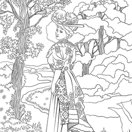 модница.раскраска