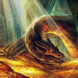 Smaug the dragon's lair