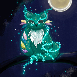 Волшебный лесной кот 