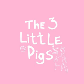 Book cover three little pigs