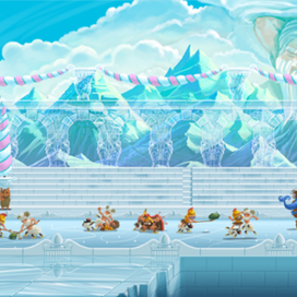 Зимняя локация для игры Sheep happens