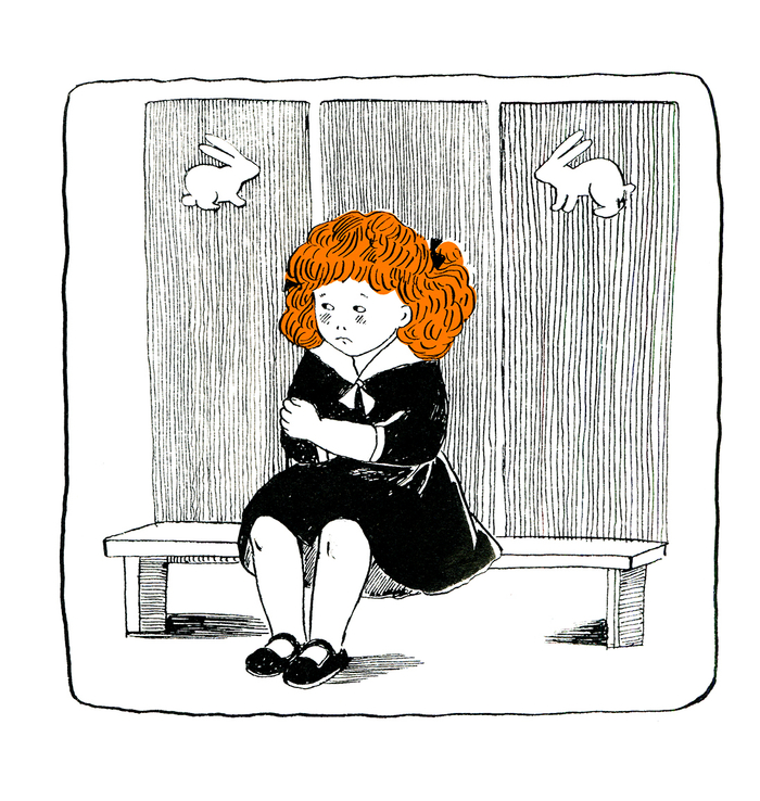 иллюстрация к книге Е.Колиной "Как мама была маленькой"