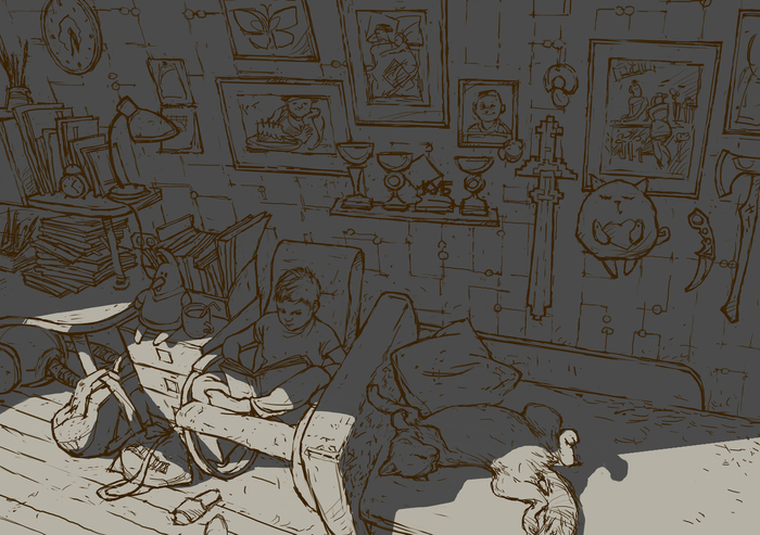 жил-был мальчик.