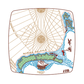   Дизайн фуршетных тарелок "Первооткрыватели"