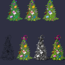 Christmas tree game design