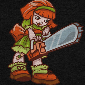 Девочка с бензопилой