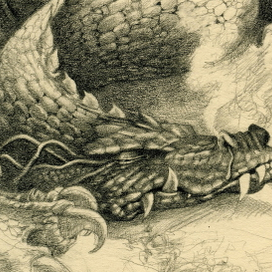 ДЖОН РОНАЛЬД РУЭЛ ТОЛКИН "ХОББИТ" ИЛЛЮСТРАЦИЯ.