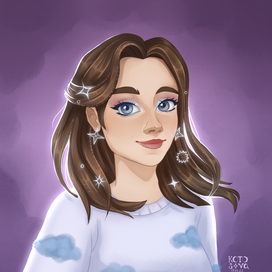 Портрет в мультяшном стиле