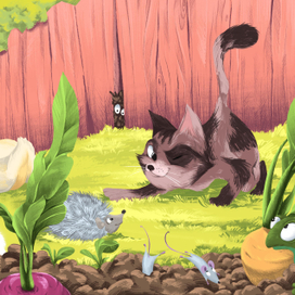 Иллюстрации к книге «Бесконечный год кота» 