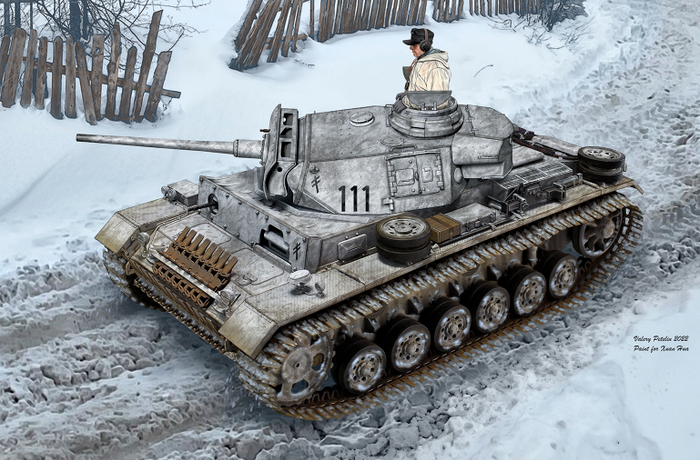 Pz.III Ausf L ( box art for Xuan Hua Miniatures )