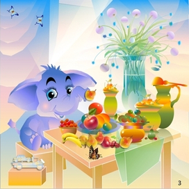 Иллюстрации разворота детской книжки