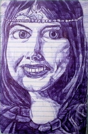 графиня изменившимся лицом... рисунок из блокнота. 1991-1993гг.