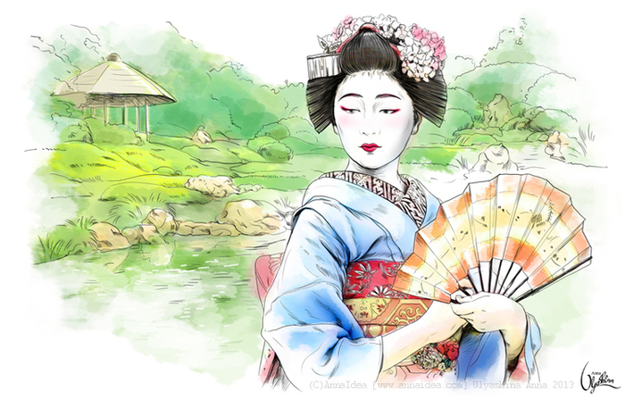 "МАЙКО" Путешествие по Японии. Серия иллюстраций.