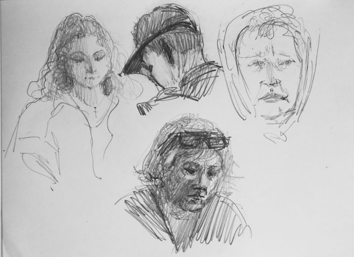 В электричке