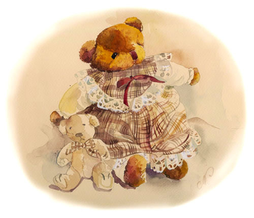 в клетчатом платье...