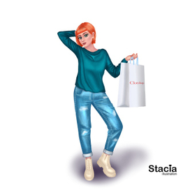 Персонаж для магазина одежды
