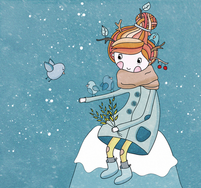 зимние птицы