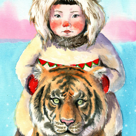 Охотник и тигр. Нивхская сказка.