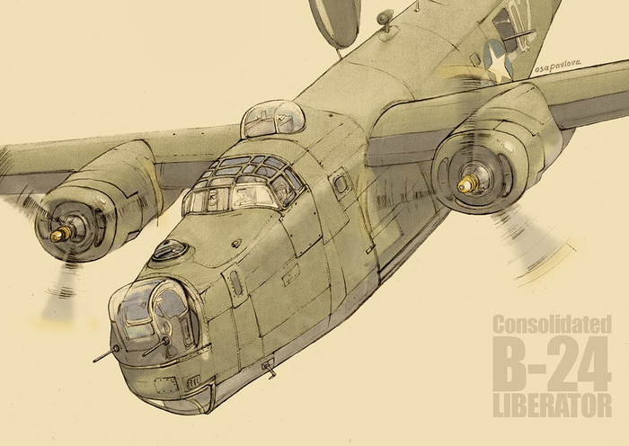 Американский бомбардировщик Consolidated B-24 Liberator
