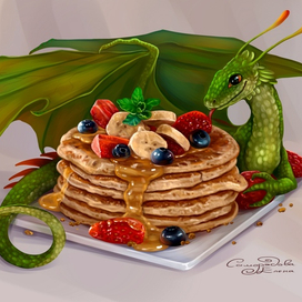 Дракон и блины