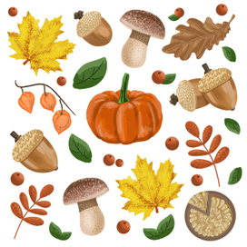 Осенние стикеры