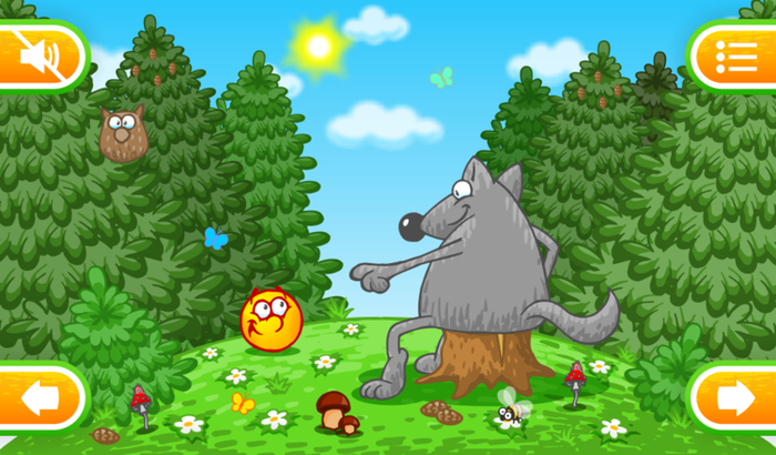 Интерактивная сказка Колобок на Андроид