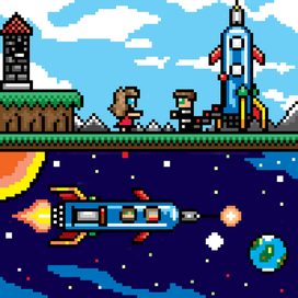 Пиксельный комикс о мечтах