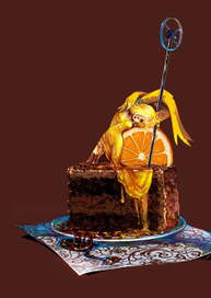 Канарейка Нелли- торт с карамелью и апельсинами.