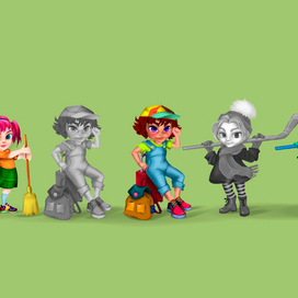 Персонажи для мобильной игры