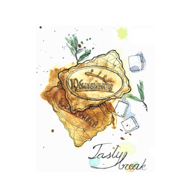 Печенье, акварель