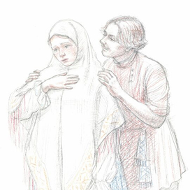 Иллюстрация к пьесе А.Островского "Гроза" для издательства "Речь" 2022