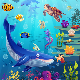 Океан,вектор