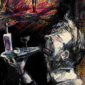 она была певичкой в кабаре...