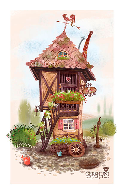 Дом, в котором хорошо..)) иллюстрация.