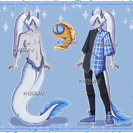 Дизайн мальчика-русала