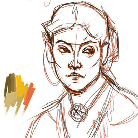 Sketch for Tarot Card