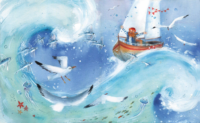 Иллюстрация для книги Моряк Бряк" Весты Васягиной"