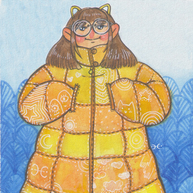 Тёплый пуховичок 