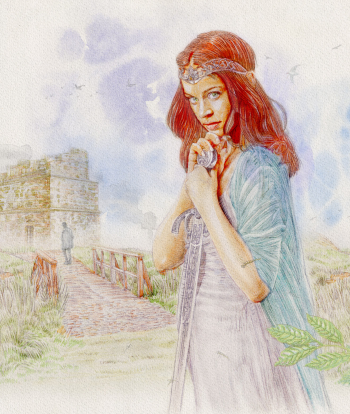 "Кроткая Эбби" (рисунок на обложку книги)