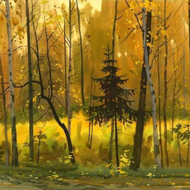 В осеннем лесу