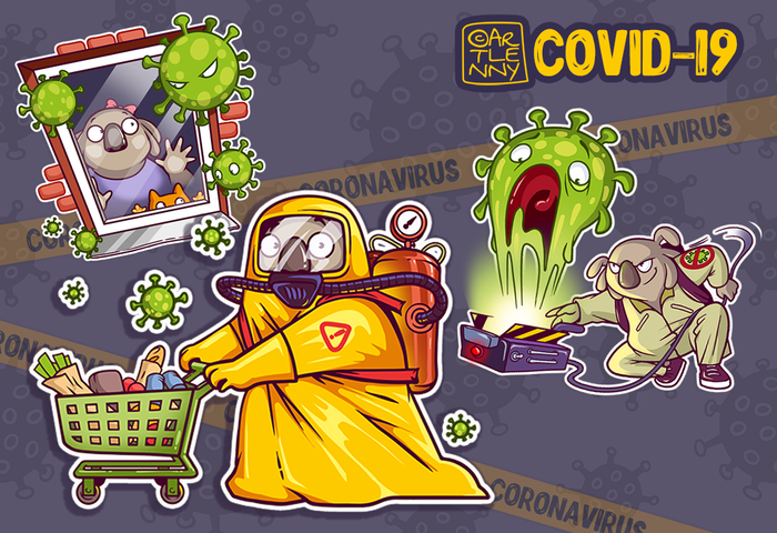 Стикеры с Коалой Ленни