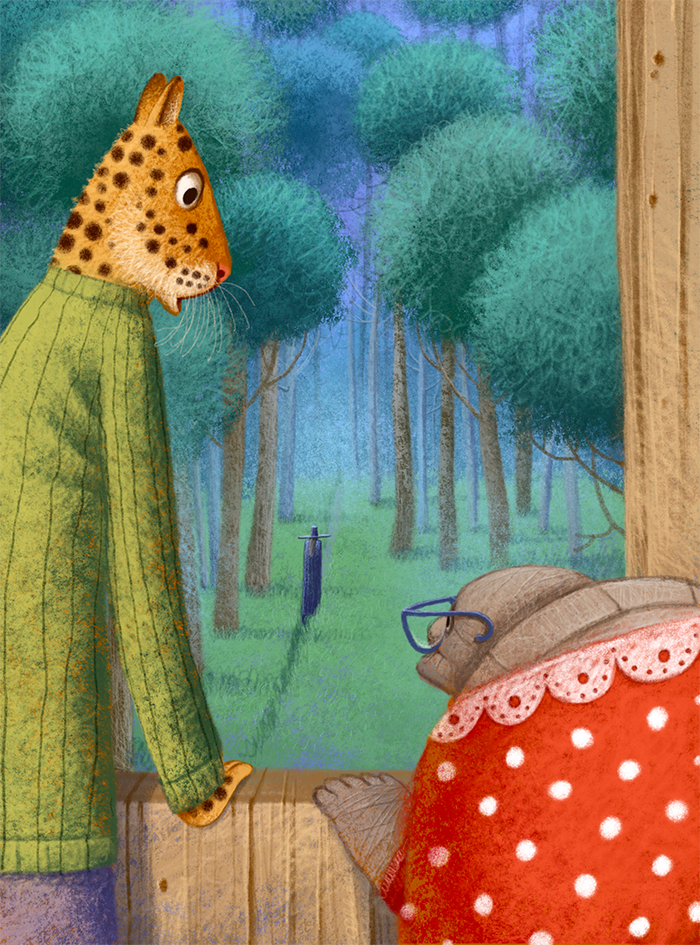 Странный гость ушел