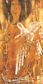 Девушка с птицей