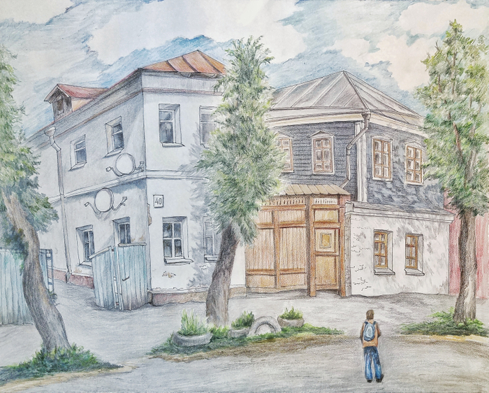 Летний день в Зарайске. Дом А.Голубкиной 