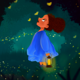 Девочка с фонариком 