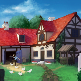 Концепт-арт дома ведьмы