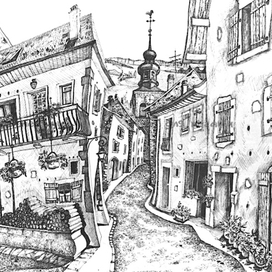 Крузи. Французская деревушка.