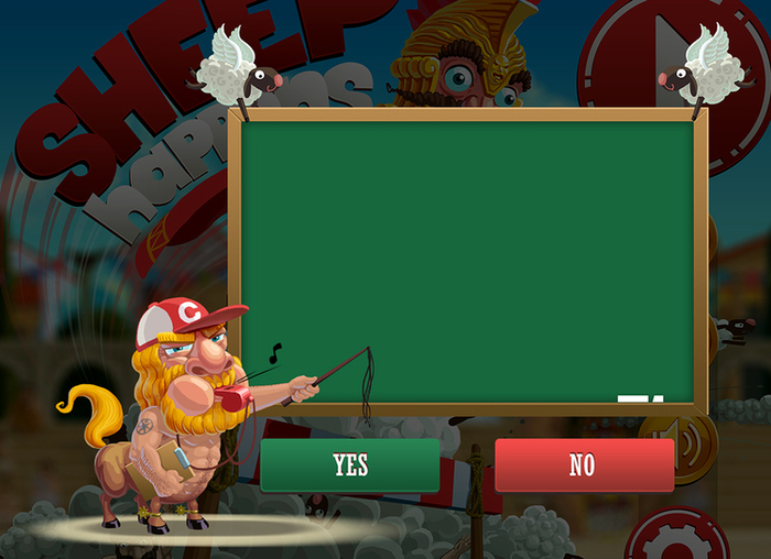 Всплывающее окно для игры Sheep happens